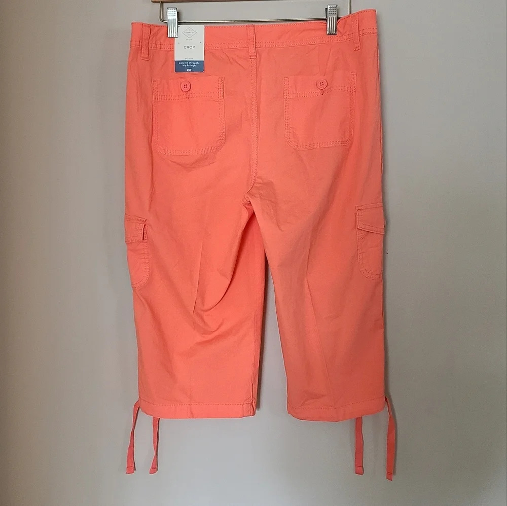 NWT St.John's bay women's capri Pants crop sz 10P - Picture 3 of 10